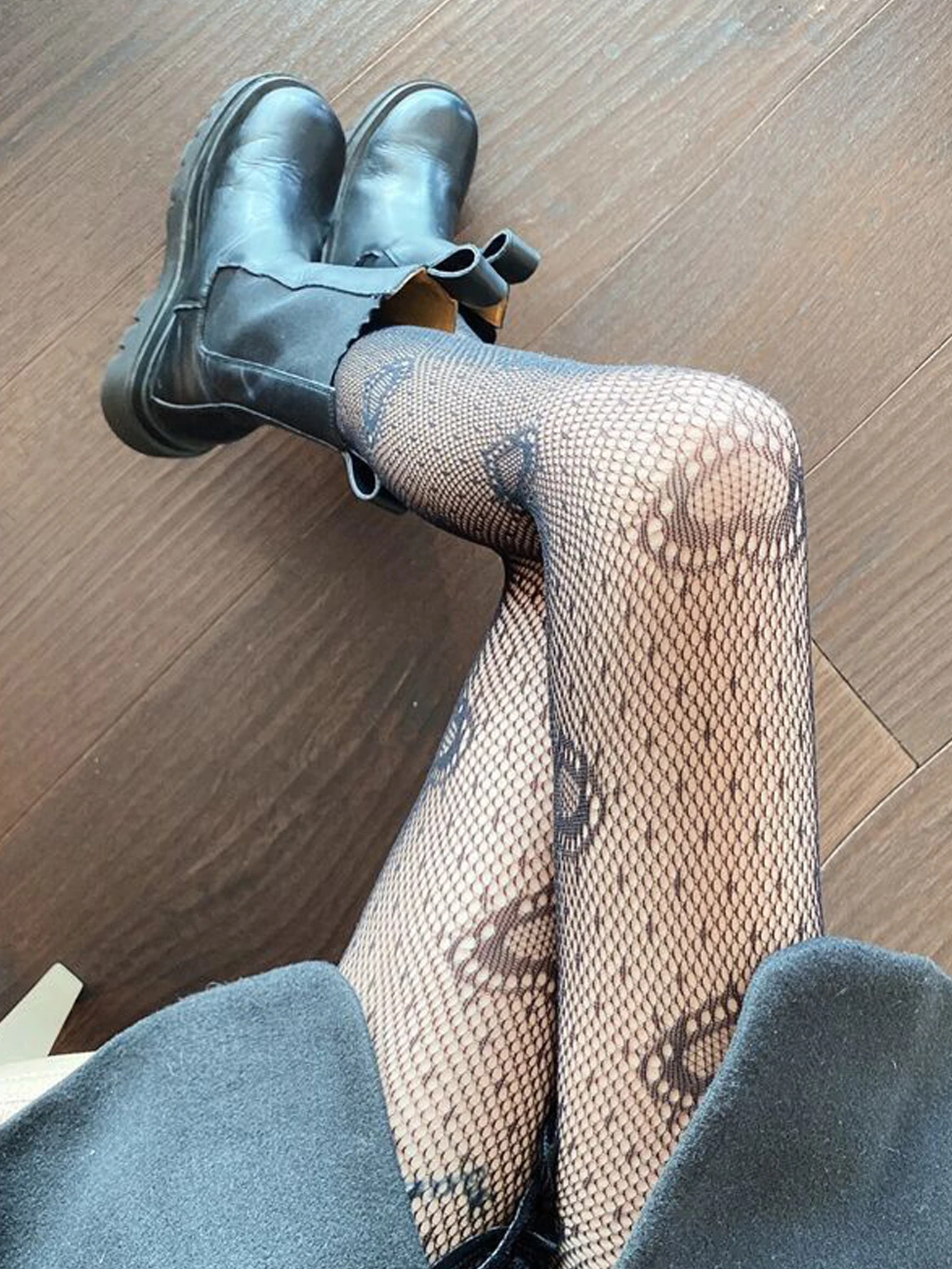 1 пара сексуальных модных колготок до бедра в форме сердца Сетчатые эластичные