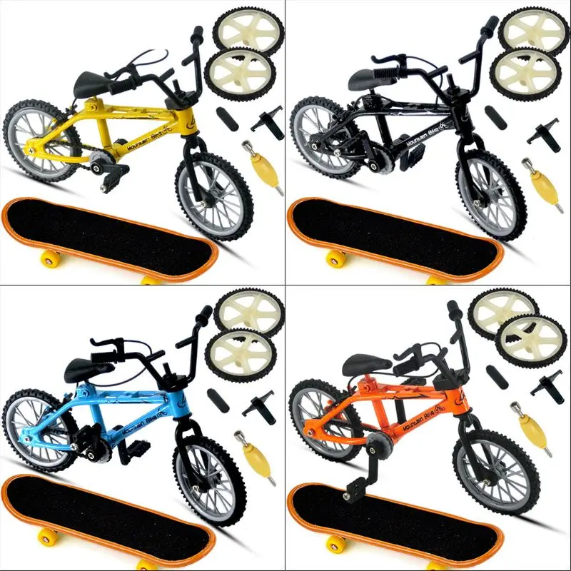 

Mini Alloy Finger Bicycle Sport Bike Fingerboard DIY Creative Game Skateboard