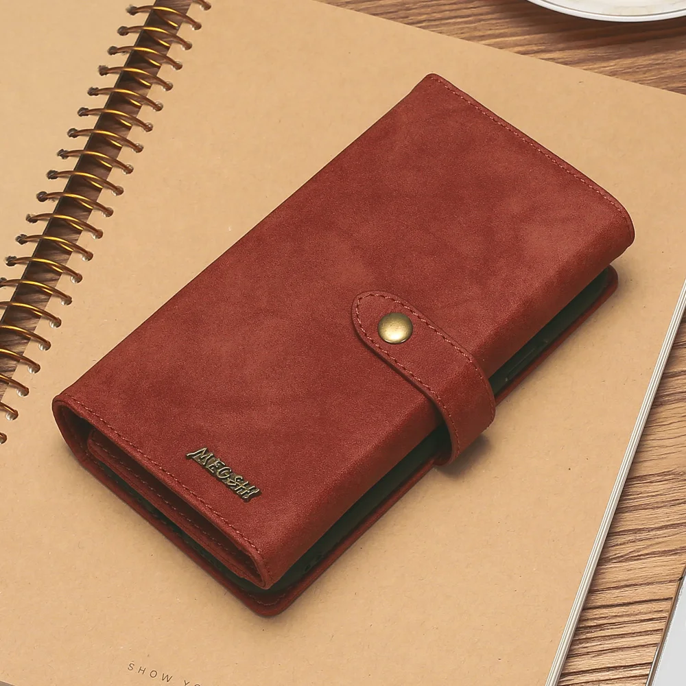 Съемный многофункциональный кожаный чехол кошелек для iPhone 11 Pro Max Xs X 8 7 Plus карт Apple