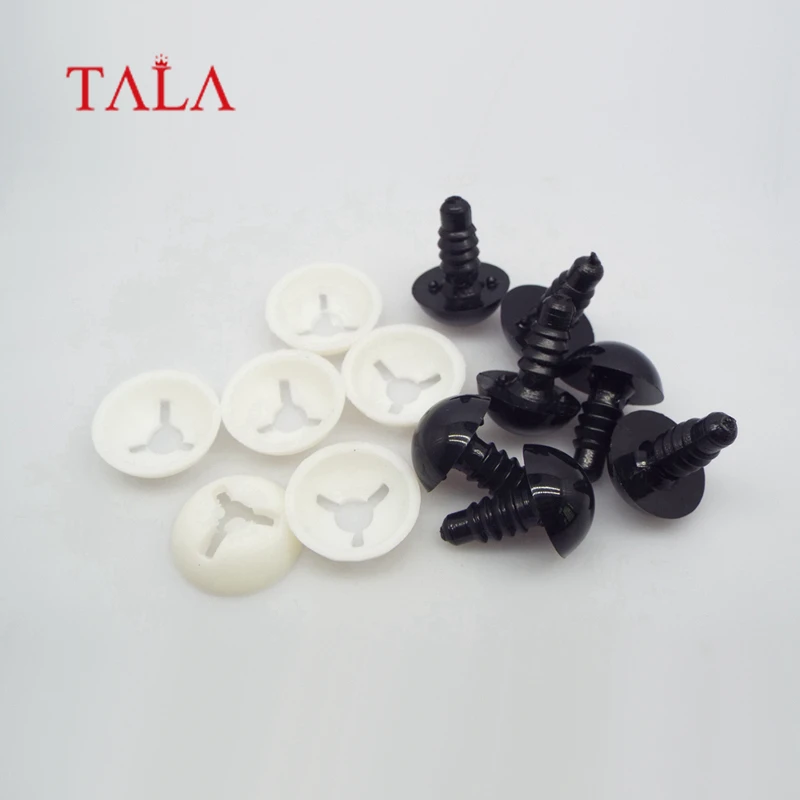 

15mm black plastic animal craft eyes accessories amigurumi eyes safety for teddy bear doll crochet toy come with washer 100pcs