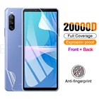 Гидрогелевая пленка для Sony Xperia 1 1III 5III, Защитная пленка для экрана, передний и задний мягкий чехол для Xperia Pro 10Plus 10III, не стекло