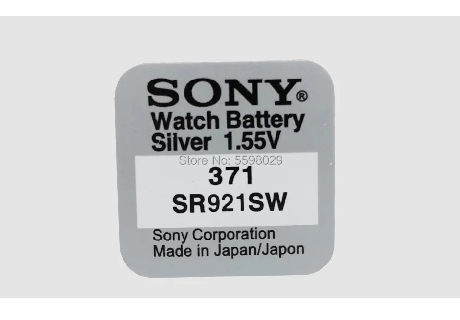 200 шт. для Sony 100% оригинальный 370 AG6 371 SR920SW 920 1 55 в аккумулятор часов Однослойная