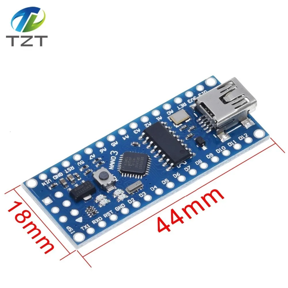 Мини-usb с контроллером загрузчика Nano 3,0 совместимый для Arduino CH340 USB драйвер 16 МГц NANO V3.0 сварочный Atmega328 MCU