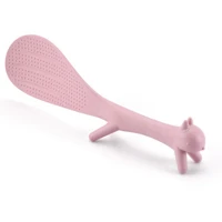 wheat straw rice spoon kitchen tool korean cute kitchen supplie squirrel shaped ladle non stick rice paddle meal spoon