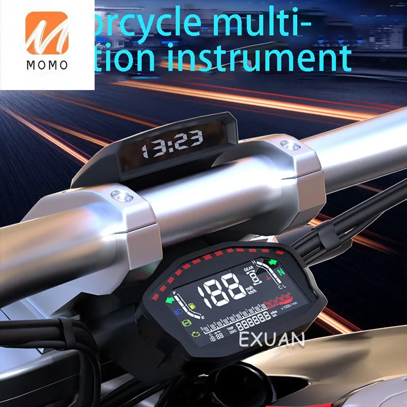 

Motorcycle LCD color screen odometer tachometer, retrofit LCD digital meter, speed, water temperature, ABS fuel gauge