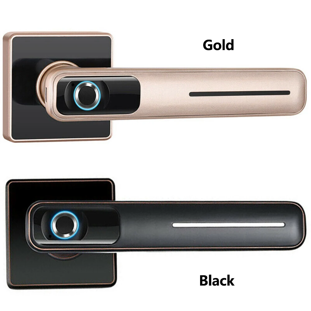 

Durable Door Security Anti Theft Smart Electronic Fingerprint Lock Stainless Steel Sensitive Biometric With Keys USB Charging