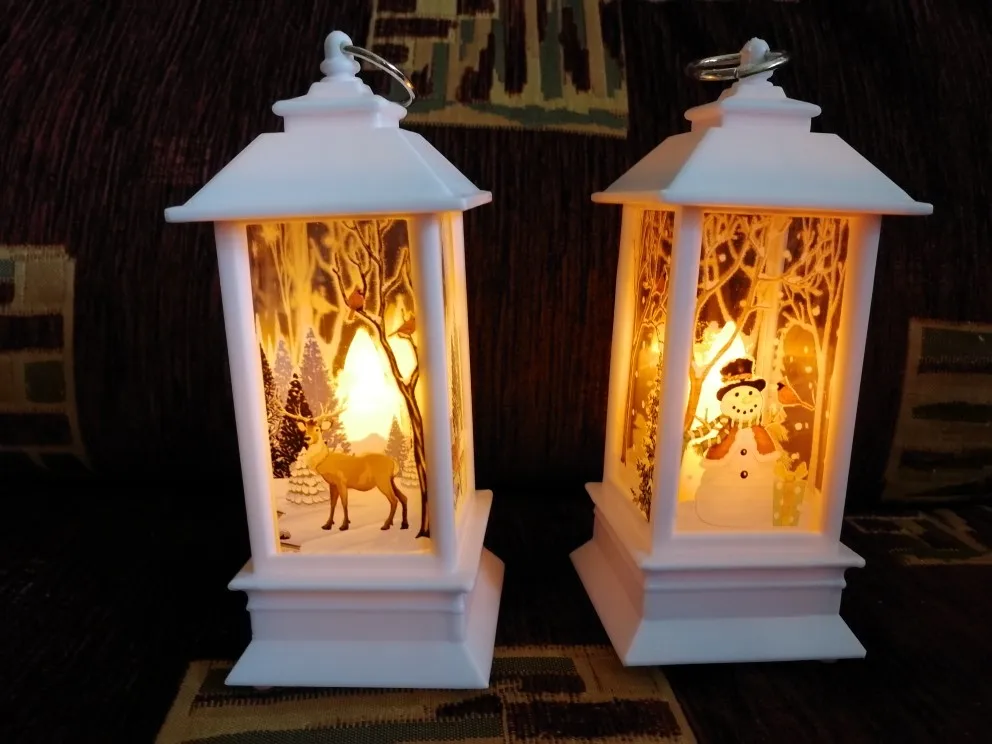 Рождественские украшения для дома светодиодный 1 шт. Рождественская свеча с