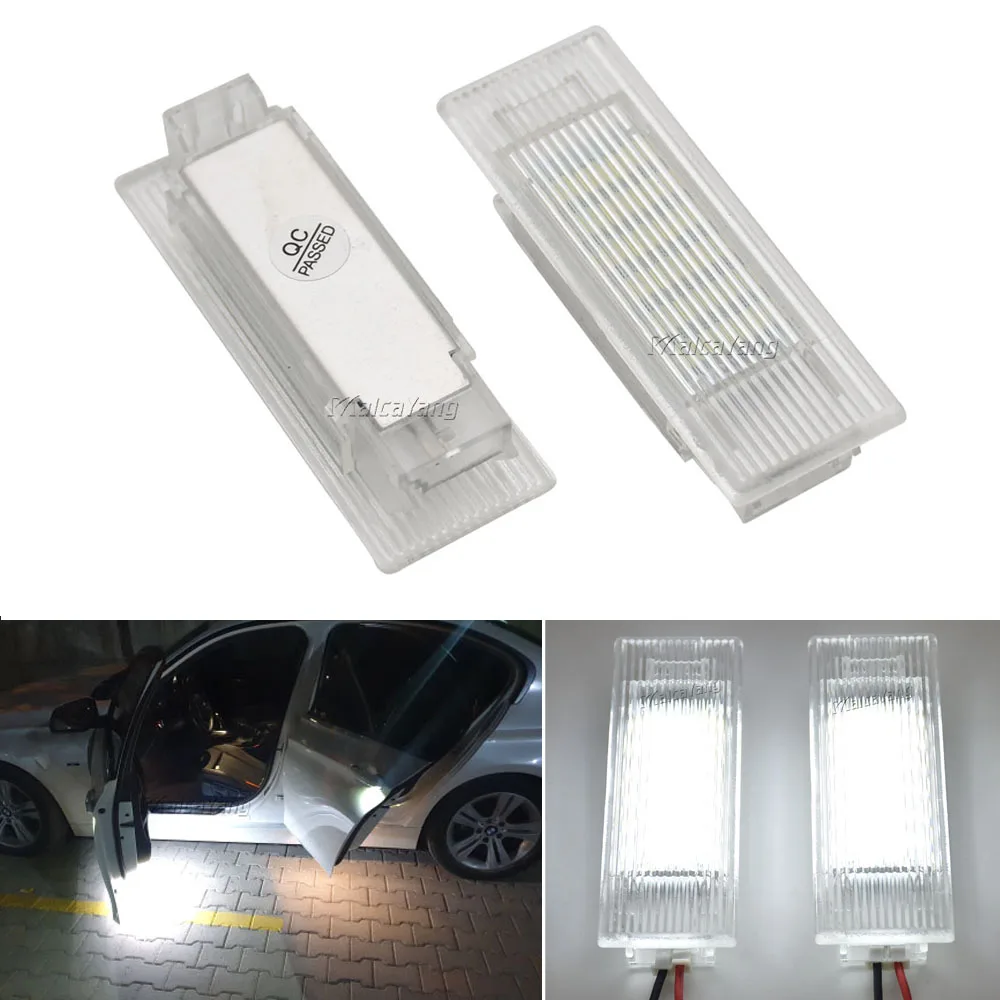 2pcs LED Door Courtesy Footwell Light Luggage Trunk Glove Box Lamp For BMW F20 F21 F30 F31 F34 F32 F10 F11 F07 F01 X5 X1 X4 I3