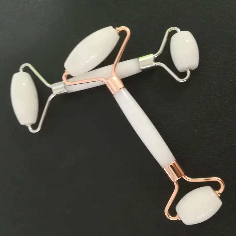 Великолепные белые мраморные массажные ролики натуральные драгоценные камни