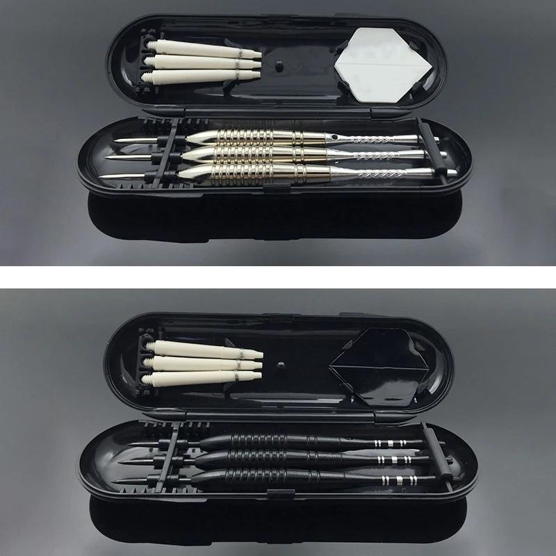 

Steel Tip Dart Set Barrel Black Wine Dart Needle Type Nylon Shaft For Professional Outdoor Race Travel Game Accessorie Carry Box