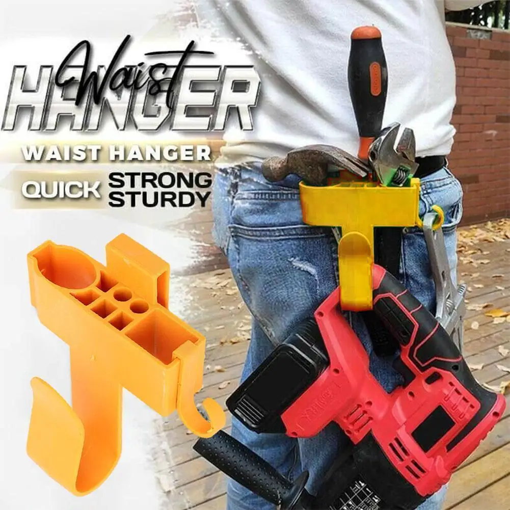

Multifunctional Electric Wrench Waist Hanger Hanging Drill Kit Bricklayer's Rack Belt Hook Woodworking Plastic Bracket Cove F2u3