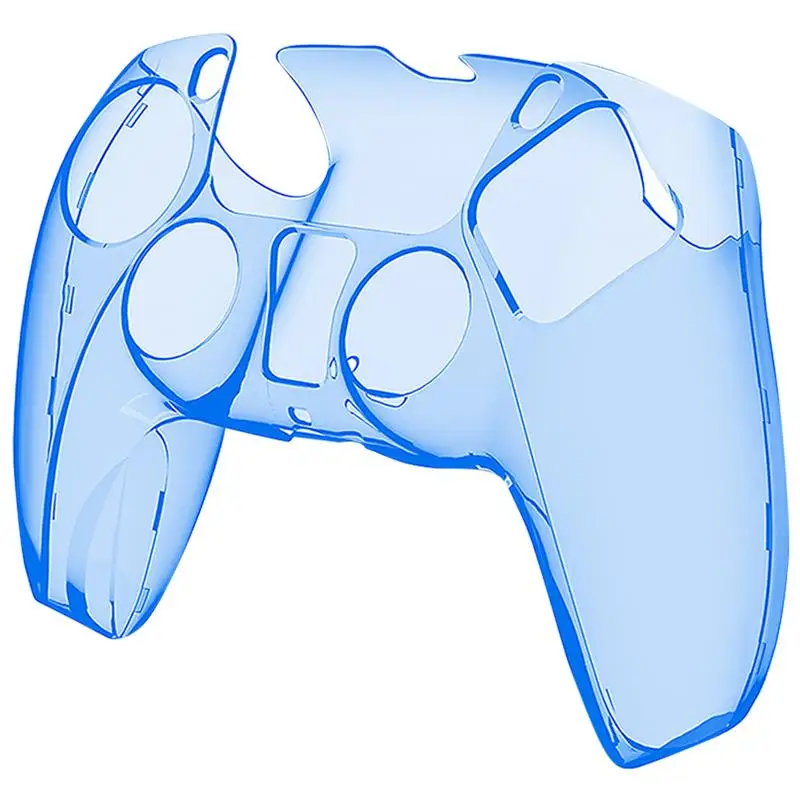 

New Ultra-thin PC Game Controller Case Handle Protective Cover Replacement for Playstation 5 PS5, Clear/Clear Blue/Clear Red