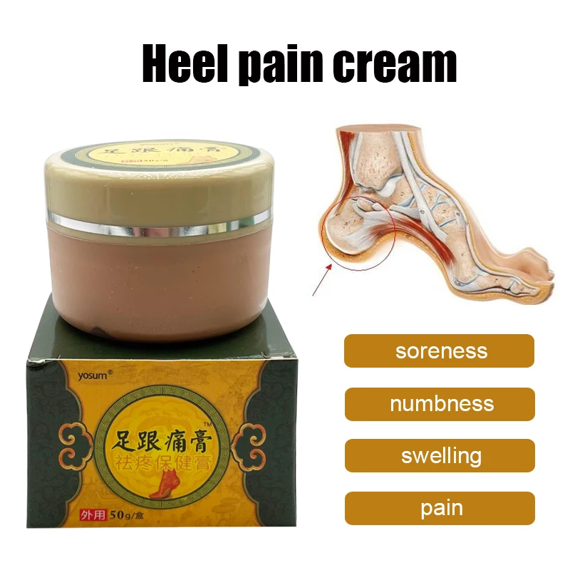 

50G Heel Spur Pain Relief Cream Herbal Ointment Foot Sprain Waist Foot Bone Spurs Rapid Treatment Plaster Health Care
