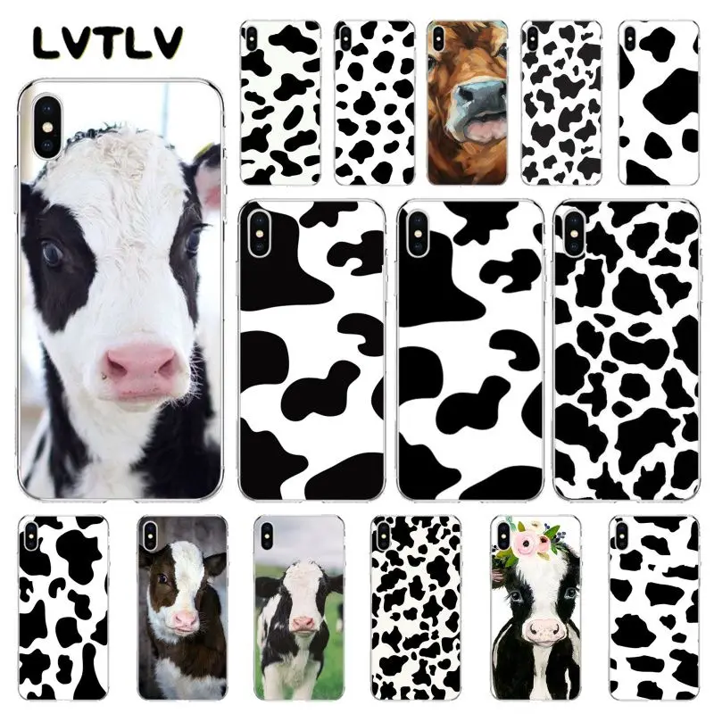 LVTLV чехол для телефона с принтом фермы животных коровы iPhone 11 pro XS MAX 8 7 6 6S Plus X 5 5S SE