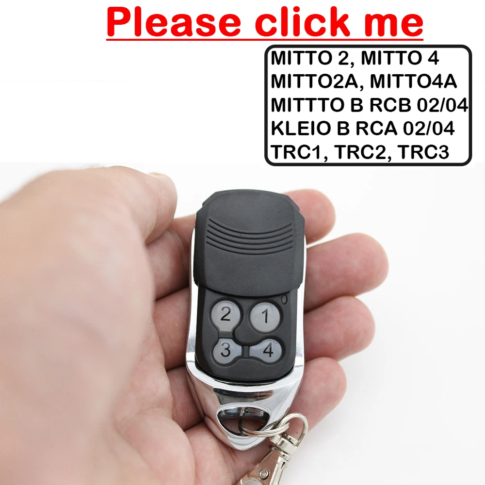 

Mitto B RCB4 запасной пульт дистанционного управления Mitto 2 / 4 дистанционное управление гаражной дверью 433 МГц непрерывный код