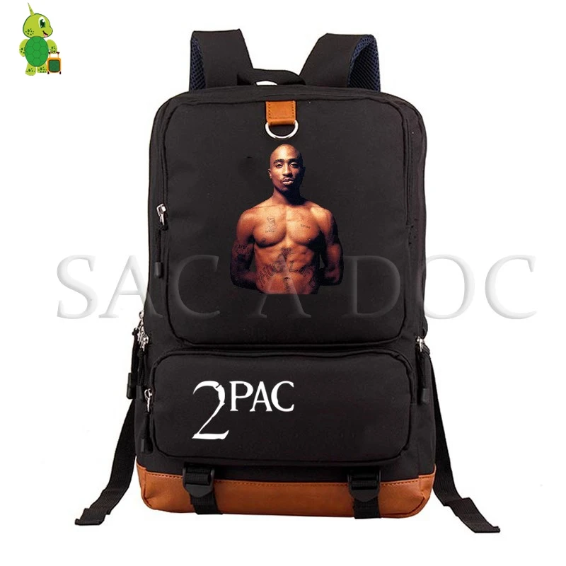 4 Tupac 2Pac рюкзак для женщин и мужчин рюкзак для ноутбука школьная сумка для подростков повседневный рюкзак хип хоп Легенда дорожные сумки - Цвет: 4