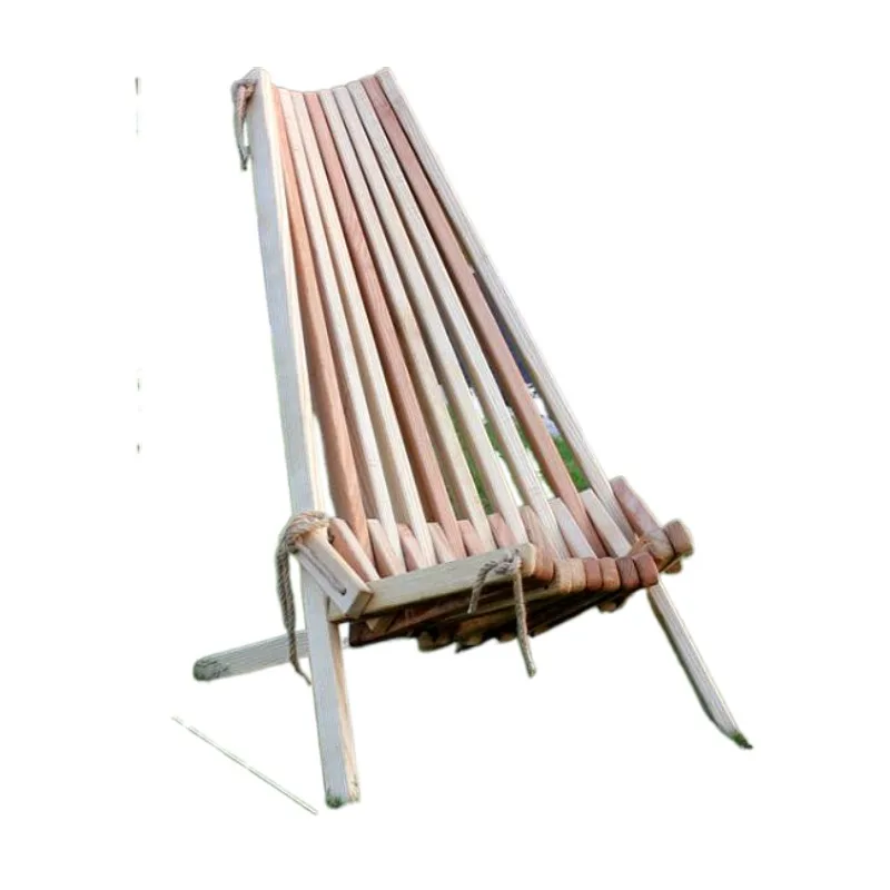 

Складной Деревянный уличный стул, складной низкопрофильный стул из ясеня для патио, палуба для крыльца, газон, сада или домашней мебели
