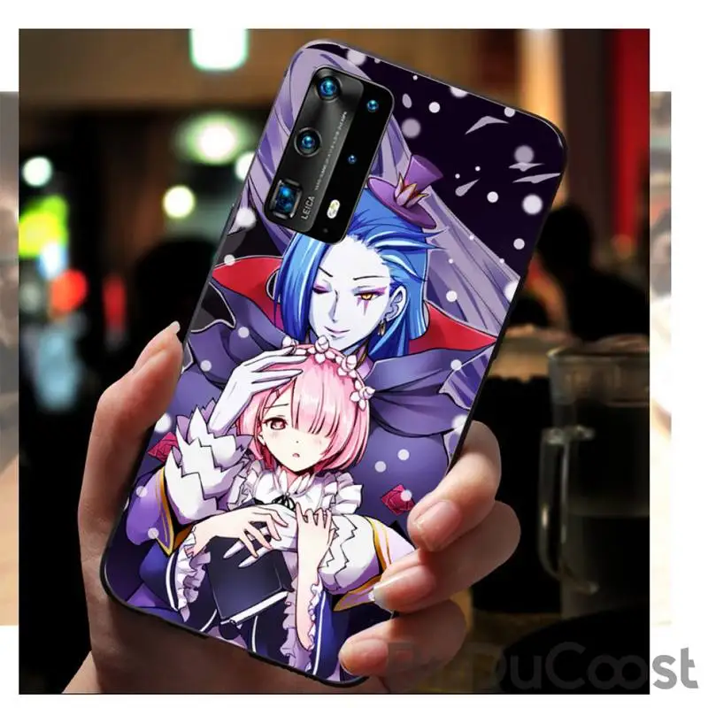 

Anime Re ZERO Ram Rem Another World Phone Case For Huawei P9 10 20 30 40 P Smart 20lite 2019 P30 lite Pro P9 lite 2017