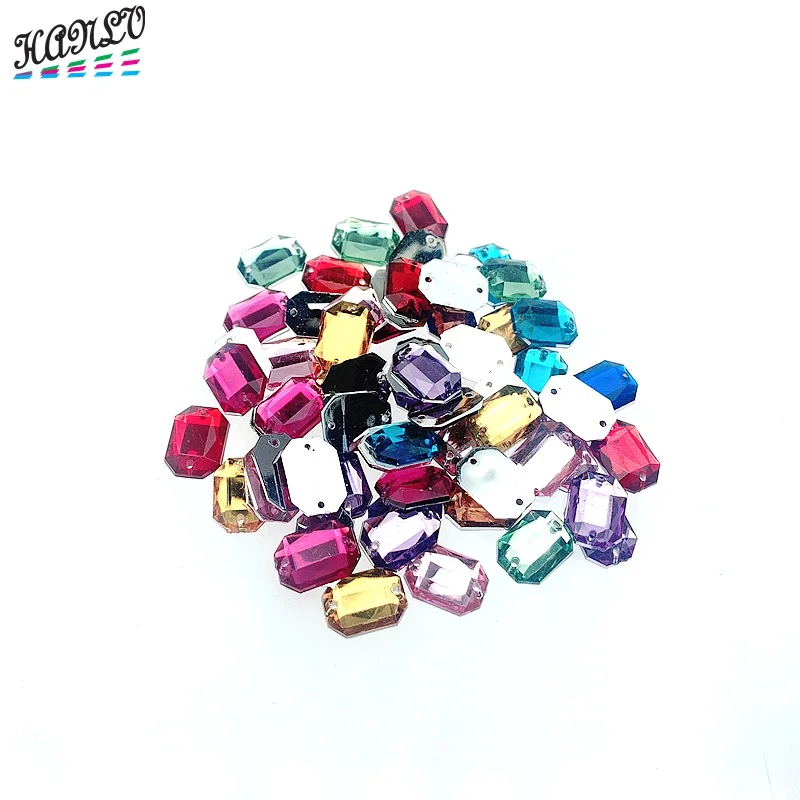 

HANLV 13mmx10mm 200PCS/500PCS Mix Colors Random Plastic Buttons Kid's Apparel Sewing Accessories DIY Crafts