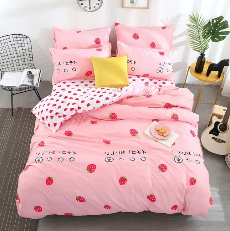 

Four seasons Comforter bedding sets duvet cover+Bed linen+Pillow covers 3/4Pcs Twin Full Queen King SizeAB side Bedding Set