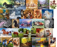r32136 landscape horse cross stitch kit people 18ct 14ct 11ct count canvas stitches embroidery diy handmade needlework