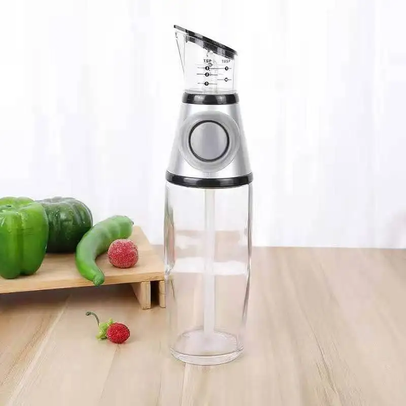 Диспенсер для масла с мерками приготовления пищи и уксуса без капель 500 мл/250 мл