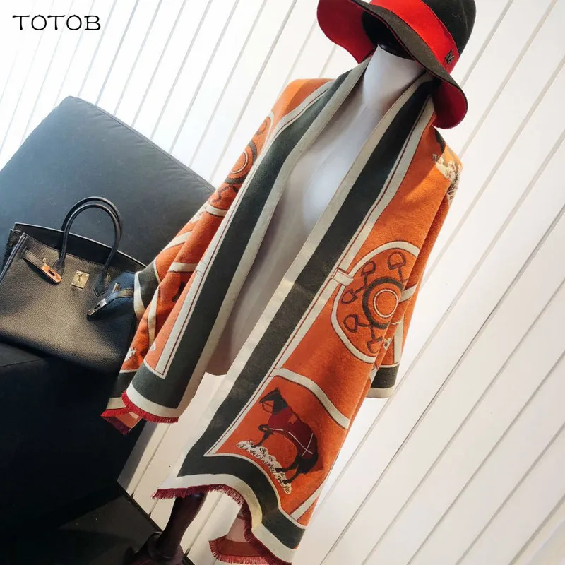 Модный шарф шаль Женский кашемировый шарф&gt 175 см женский осенний и зимний теплый