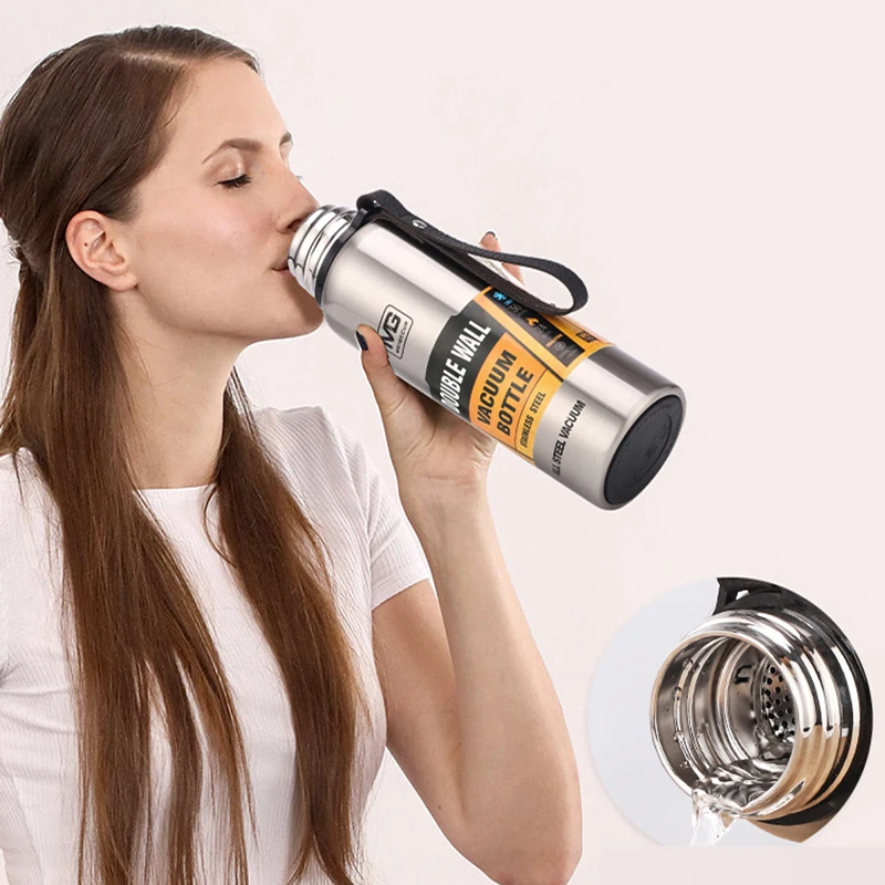 Русский на открытом воздухе термос Нержавеющая сталь большой Ёмкость