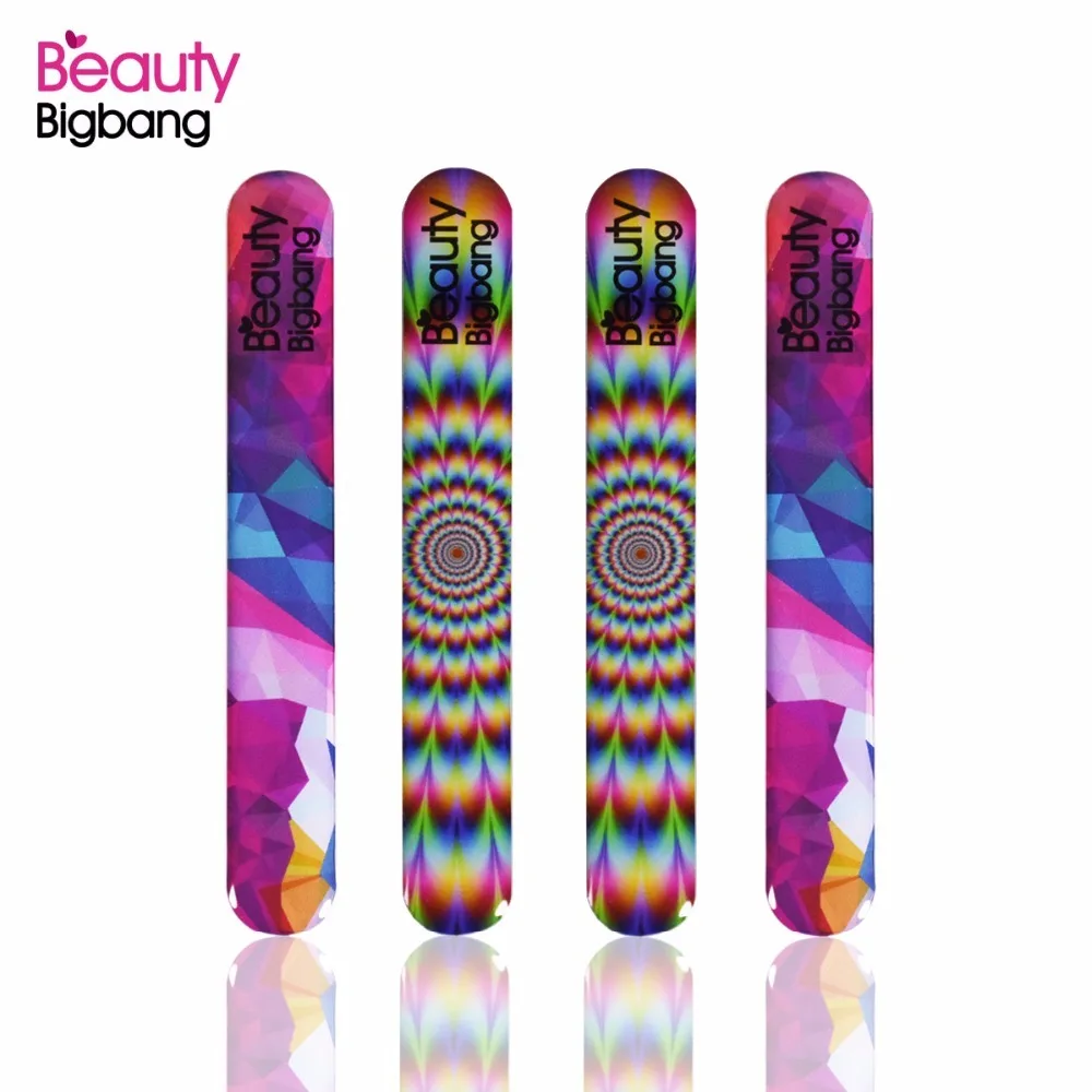 BeautyBigBang Nano цветная стеклянная пилка для ногтей очищаемая блестящая шлифовальная буфера Маникюрный Инструмент для маникюра nagelvijl limas