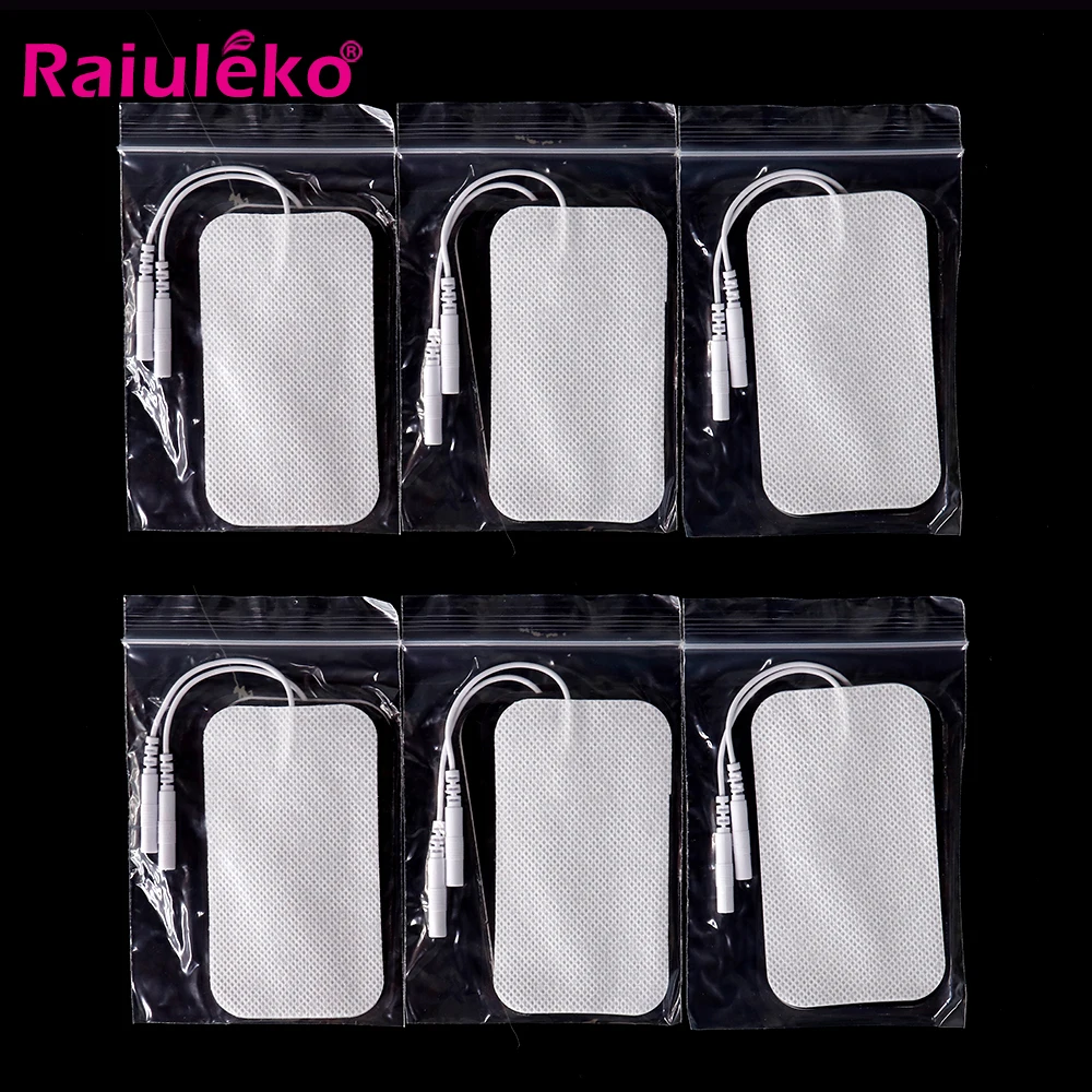 

20 шт. 5*9 см электродные подушечки для физиотерапии патчи Замена для десятки тысяч для улучшения циркуляции крови машина электронный стимуля...