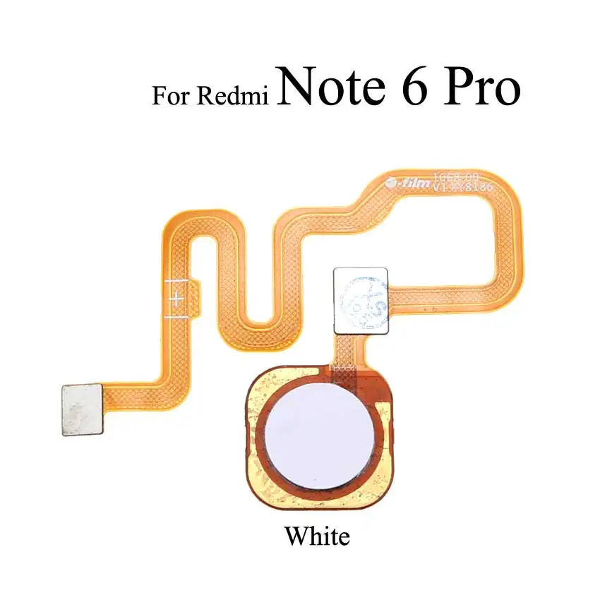 YuXi Touch ID Home Button For Xiaomi Redmi Note 6 Pro FingerPrint Sensor Flex Cable Ribbon Replacement Parts | Мобильные телефоны и