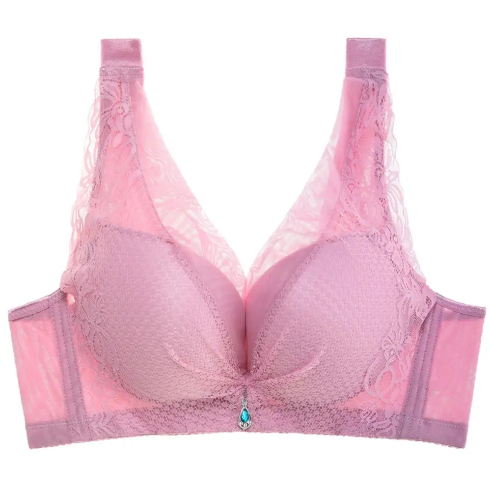 Комфортный беспроводной бюстгальтер с глубоким вырезом нижнее белье широкими