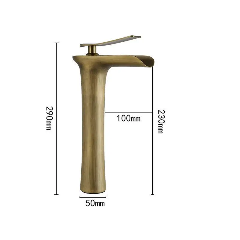 

Basin Faucets Elegant Gold Bathroom handle Faucet Hot and Cold Water Basin Mixer Tap Chrome Finish Brass Toilet Sink Water