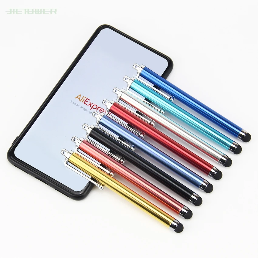 Kopen 1000 Stks/partij Nieuwe Universele 9.0HD Aluminium Touch Screen Stylus Pen Voor Iphone Ipad 3/2 Ipod Touch Smart Phone Tablet Pc Universele