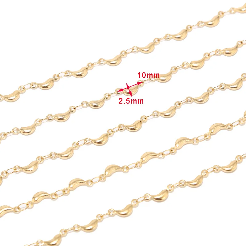 Высокое качество Золотой длинная Очаровательная цепочка из нержавеющей стали