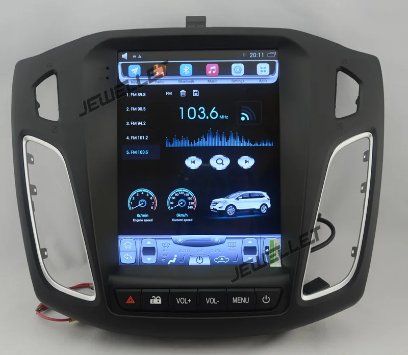 10," tesla стиль вертикальный экран Восьмиядерный Android 8,1 Стерео gps навигация для ford Focus C Max 2012