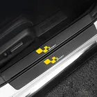 4 шт., наклейки на порог двери из углеродного волокна для Renault Duster, Clio, Megane, Logan, Laguna Espace