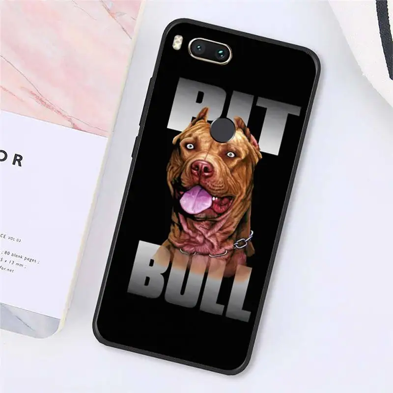

Pit Bull Lovely Dog Pitbull Phone Case For Xiaomi Redmi note 7 8 9 t k30 max3 9 s 10 pro lite Luxury brand shell funda coque