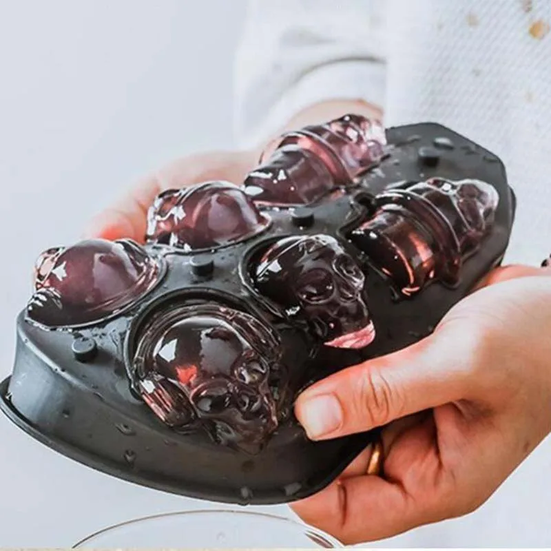 Силиконовая 3D форма для торта в виде черепа | Дом и сад