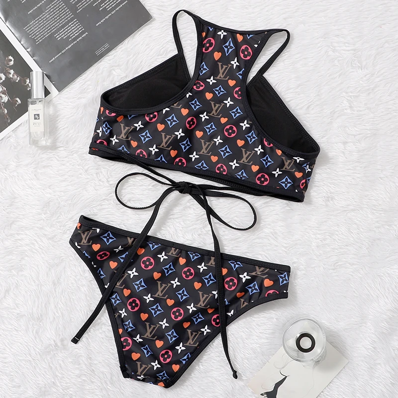 

2021 swimwear Brazilian women's plain Girly fashion Push Up swimsuit estat