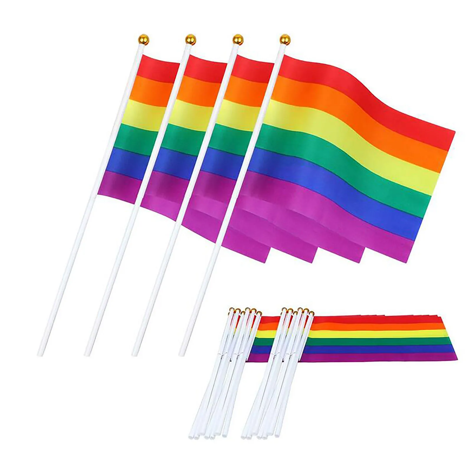 10/30 шт. флаг ЛГБТ газированные безалкогольные напитки гей гордость Радуга ручной