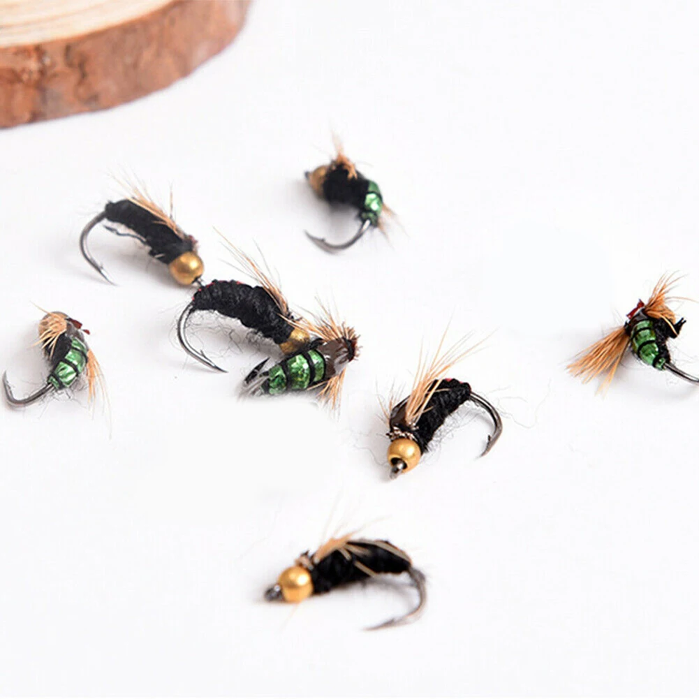 

High simulation Lures Hook Fishing hook Anchor hook Gold green mixed 40pcs