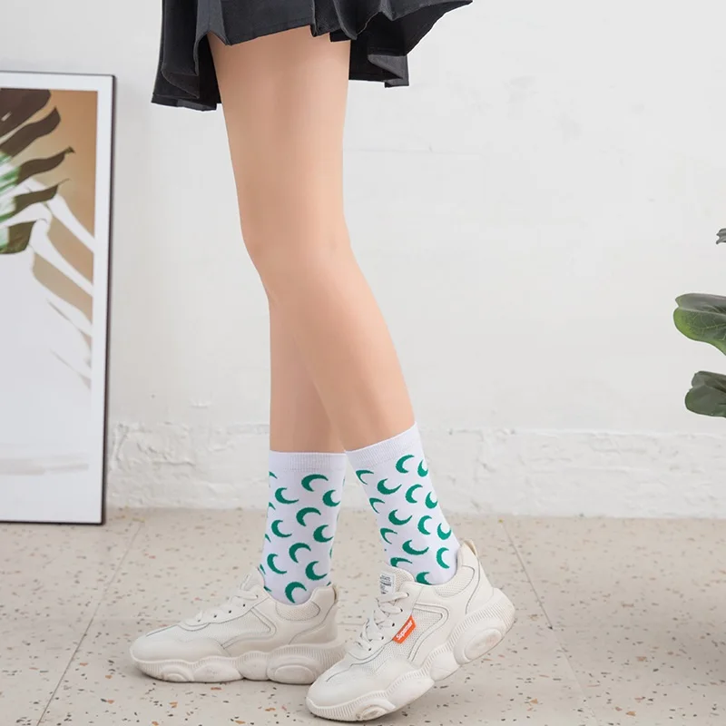 Женские хлопковые носки милые весенние в стиле Харадзюку для девушек и женщин |