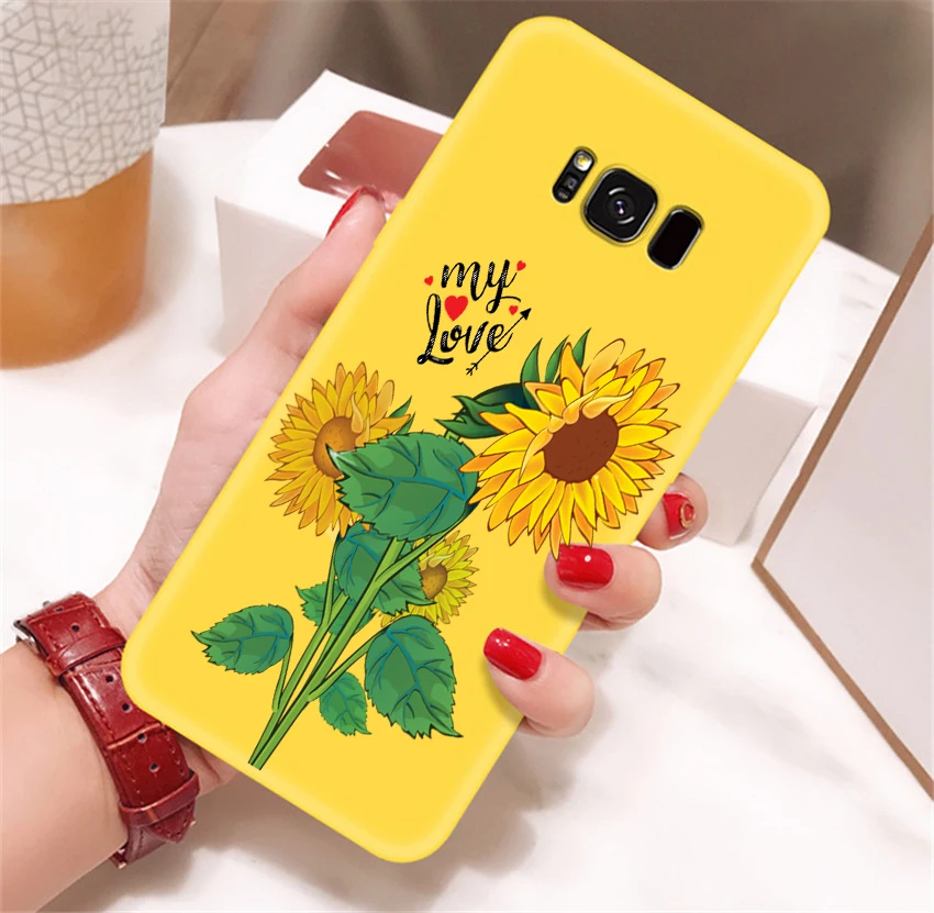 Милый Летний мягкий желтый чехол для телефона с маргариткой подсолнухом цветком