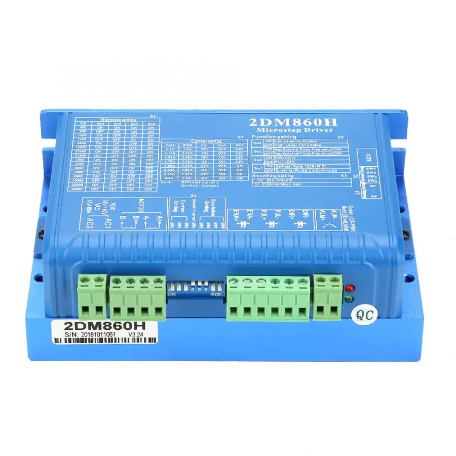 CNC 2DM860H цифровой двухфазный Драйвер шагового двигателя микроконтроллер