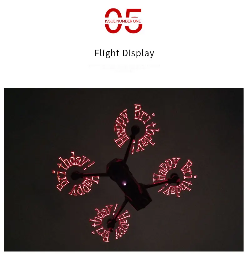 Для DJI Mavic 2 Pro светодиодный пропеллер Flash Word Blade программируемый узор весло Quick-Releas Prop для DJI Mavic 2 Pro/Zoom