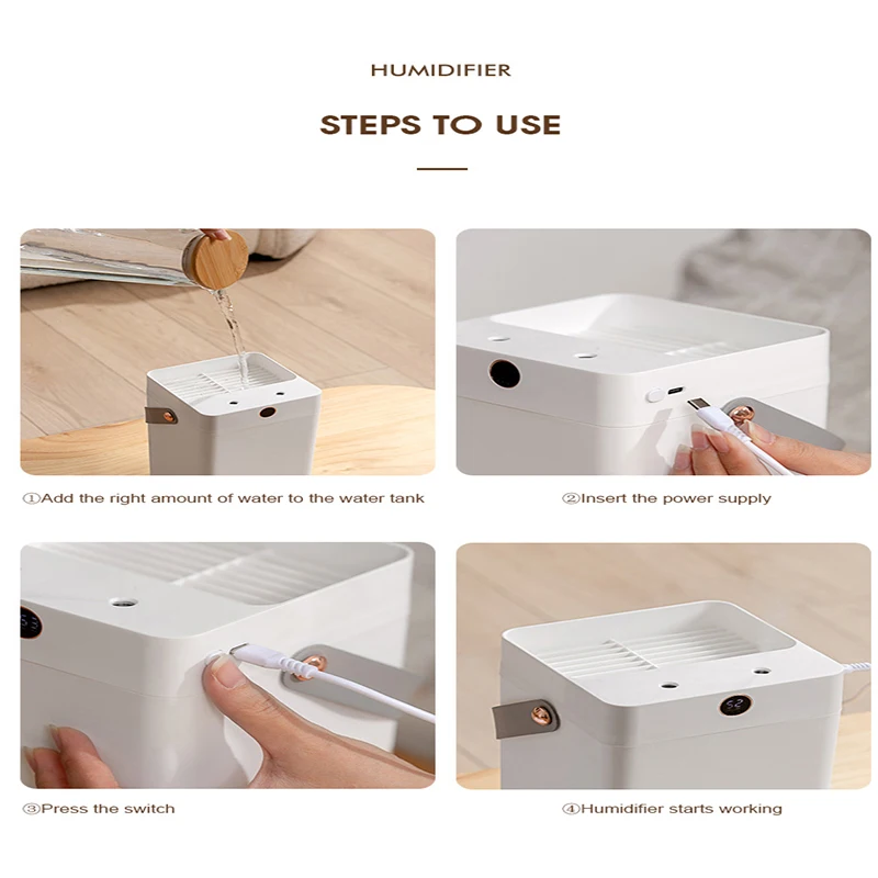 Портативный Электрический увлажнитель воздуха 3000 мл аромадиффузор с USB двойной