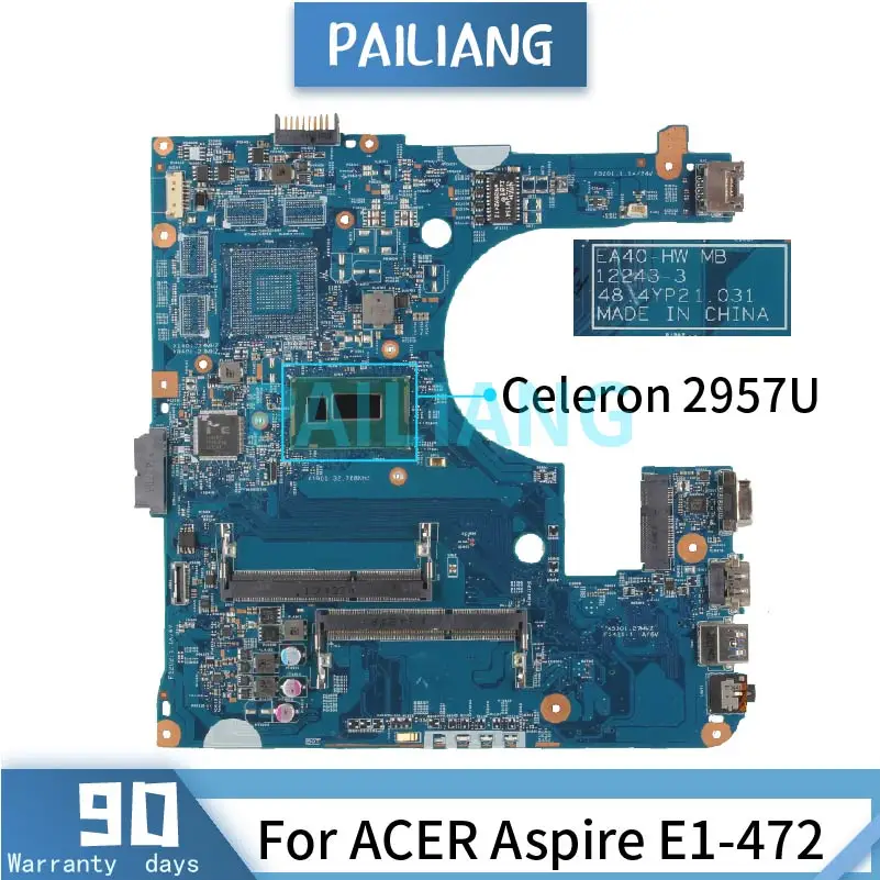     ACER Aspire E1-472G Celeron 2957U 12243-3 DDR3  