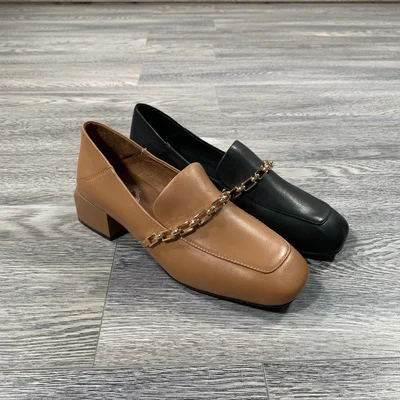 Женская обувь коллекция 2019 года новые осенние туфли на толстом каблуке модные