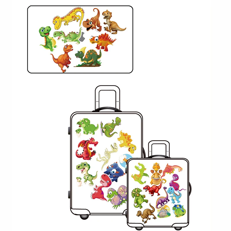 

50pcs Cartoon Dinosaur Stickers For Children DIY Motorcycle Luggage Phone Guitar Skateboard Graffiti Stickers For Kid Gift